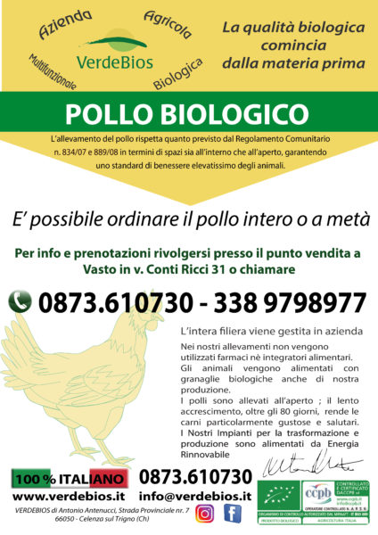 FLyer per azienda agricola biologica VerdeBios